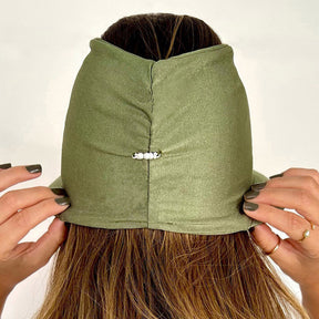 Viseira com Proteção UV 50+ Verde Militar