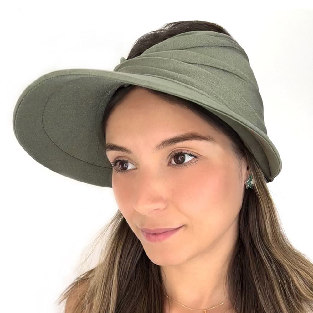 Viseira com Proteção UV 50+ Verde Militar